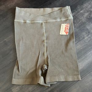 FP Movement by Free People army green Bike Shorts